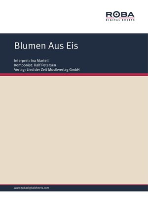 cover image of Blumen Aus Eis